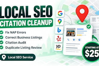 fix local SEO citations and incorrect business listings