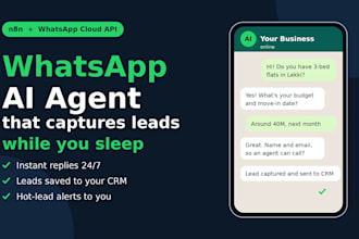 build a whatsapp ai agent with n8n to capture and qualify leads