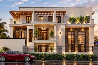 design tropical building,house renovation plan, home remodel,cgi exterior render
