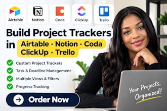 build project trackers in airtable notion coda clickup and trello