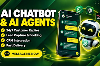 build ai chatbot, ai agent, whatsapp bot with chatgpt and n8n