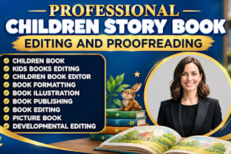 edit and format childrens books for amazon KDP