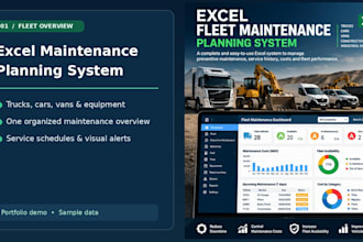 build an excel preventive maintenance tracker for your fleet