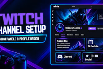 customize your twitch channel and create professional panels