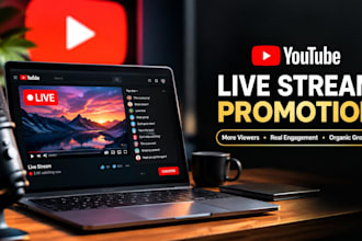 organically promote your youtube livestream for real active viewers engagement