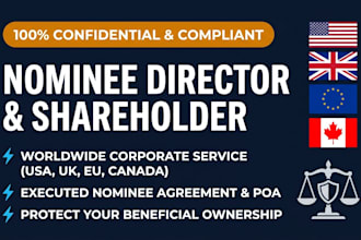 provide nominee director, nominee shareholder for any country