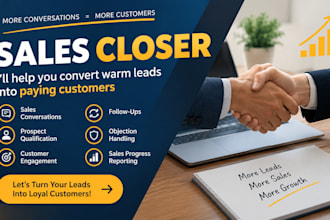 be your sales closer and convert warm leads into customers