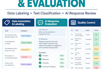 provide ai data annotation, labeling and response evaluation