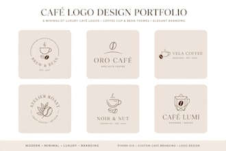 design 3 modern cafe logo
