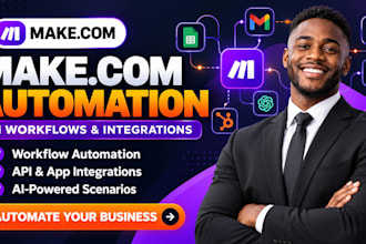 build makecom automation, API integrations, and ai workflows