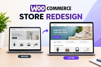 redesign your woocommerce store and wordpress ecommerce website