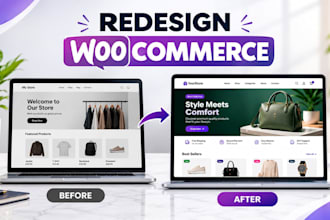 redesign your woocommerce store and wordpress website