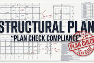 prepare structural plan check corrections and engineer stamped updates