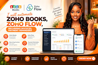 automate zoho books, zoho flow, recurring invoices, payment reminders
