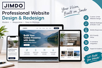 design or redesign a professional jimdo website