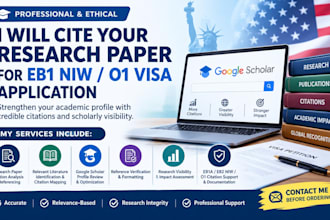 cite your research paper for eb1 niw o1 visa application