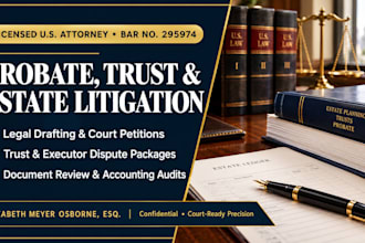 prepare executor dispute and probate legal document packages