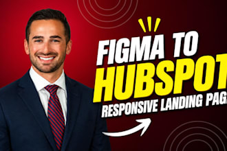 convert your figma design into a responsive hubspot landing page