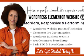 redesign wordpress elementor website design wordpress website redesign