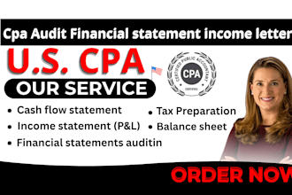 cpa audit financial statement mortgage letter comfort letter income letter