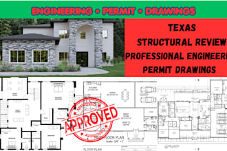 provide texas architectural plans, structural engineering and texas stamp
