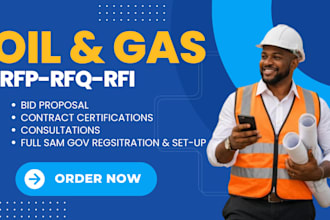 research oil and gas government bids and rfqs