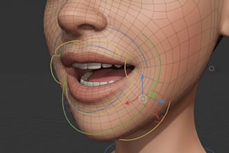 fix 3d character lip sync, mouth shapes, visemes and facial animation