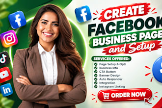 create and setup facebook business page
