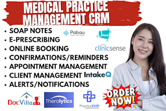 medical practice crm theralytics ehr docvilla pabau jane clinicsense intakeq ehr