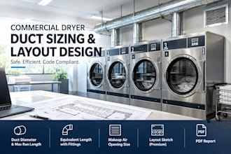 size commercial dryer exhaust duct and makeup air for your laundry room