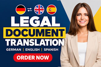 translate german and english legal, business documents accurately