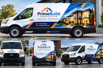 design custom car wrap, van wrap, truck wrap and vehicle wrap designs