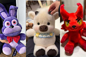 create handmade soft custom plush toy stuffed animals crochet kawaii plushie