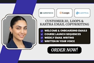 write customer io, loops and kartra email copywriting