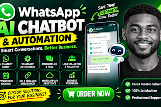 build a whatsapp ai chatbot, and whatsapp automation, and ai workflows