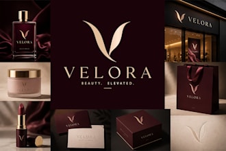 design a luxury brand identity, logo and packaging mockups