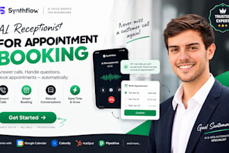 create synthflow ai receptionist for appointment booking and inbound calls