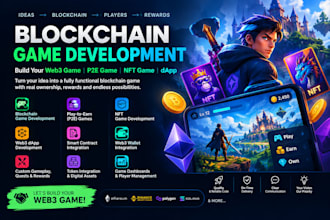 build nft blockchain game, crypto game, p2e game, nft game, dapp