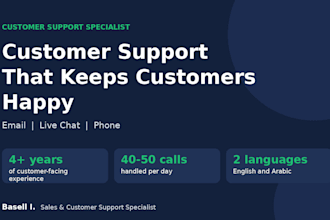 provide customer support by email, chat, and phone for your business