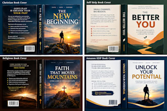 design christian book cover, self help cover, religious and amazon kdp cover