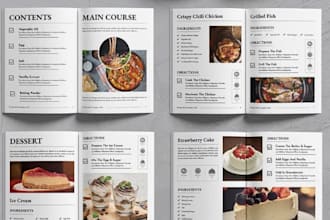 design a professional canva cookbook, recipe ebook and digital recipe book