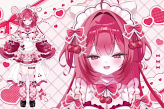 design and rig live2d vtuber model live2d rigging vtuber studio vtuber commision
