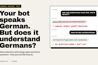 test your ai chatbot in german like a real customer