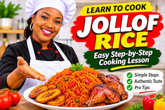 teach you how to cook authentic jollof rice