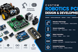 design robotics pcb sensors motor controllers arduino stm32 and embedded systems