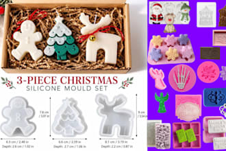 design 3d printable silicone mold for resin chocolate soap and christmas candle