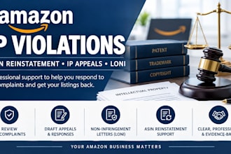 resolve amazon IP violations and draft asin reinstatement appeals as an attorney
