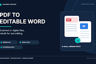 convert scanned PDF to editable word with accurate formatting