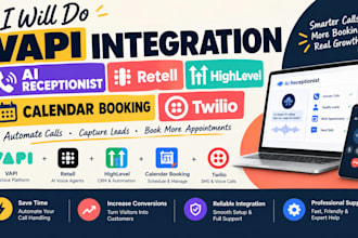 do vapi integration ai receptionist retell gohighlevel calendar booking twilio