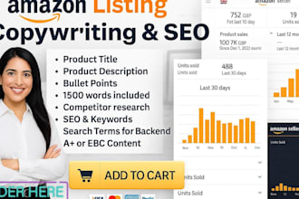 create,optimize amazon product listings with SEO copywriting